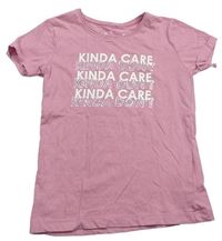 Ružové tričko s nápisom Primark
