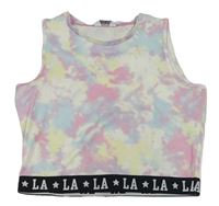 Farebný športový crop top s písmeny Primark