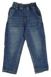 Tmavomodré elastické rifle