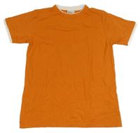 Oranžovo-smetanové tričko 