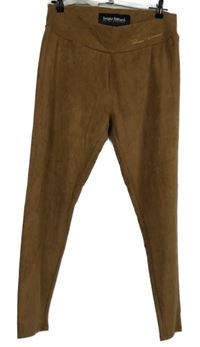 Dámské béžové semišové legíny Bruno Banani