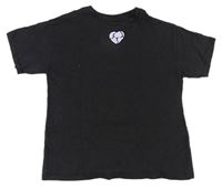 Čierne tričko so srdcem Next