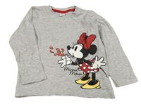 Šedé triko s Minnie Disney