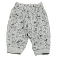 Sivé zamatové tepláky s Minnie Disney