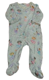 Svetlomodrá chlpatá kombinéza s vílami Next