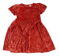 Červené sametové šaty Little kids