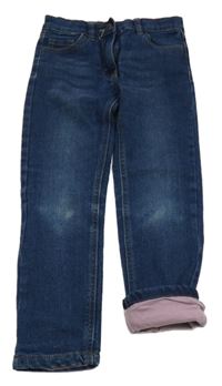 Tmavomodré podšité skinny rifle Impidimpi