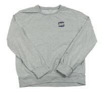 Sivá mikina s nápisom