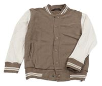 Kakaovo-smetanová baseballová mikina Next