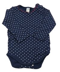 Tmavomodré puntíkaté body Topomini