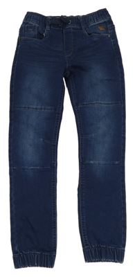 Tmavomodré teplákové cuff jogger rifle Yigga