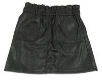 Čierna koženková paper bag sukňa Primark