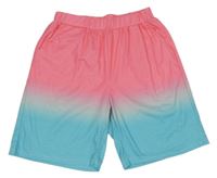 Růžovo-světlemodré kraťasy 