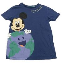 Tmavomodré tričko s Mickeym