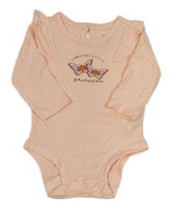 Broskvové body s motýly Carter´s 