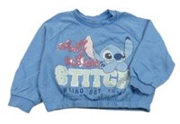 Modrá oversize mikina so Stitchem Disney