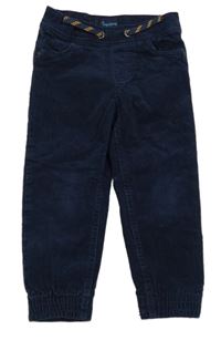 Tmavomodré menšestrové cuff nohavice Impidimpi