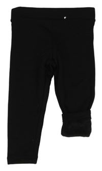 Černé zateplené legíny Primark