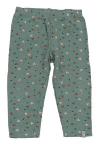 Mátové srdiečkované legíny Liegelind