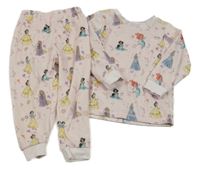 Světlerůžové plyšové pyžamo s princeznami George 