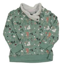 Mátová mikina so zvieratkami Topolino