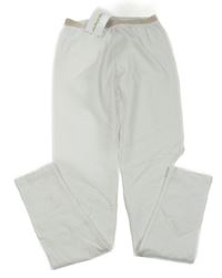 Nové - Bílé legíny s bronzovým pasem Vertbaudet