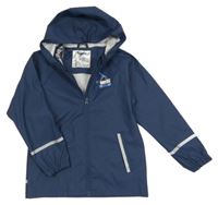 Tmavomodrá nepromokavá bunda s bágrom a kapucňou Lupilu