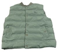 Khaki šušťáková prešívaná zateplená vesta Zara