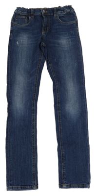 Tmavomodré skinny fit rifle s prošoupáním C&A