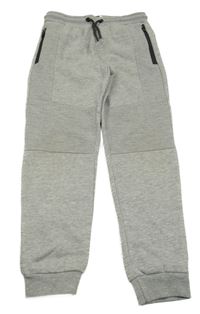 Sivé melírované tepláky so zipy Pep&Co.