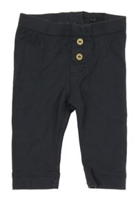 Tmavošedé tepláky s knoflíčky 