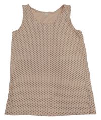 Svetloružový top s bodkami Hip&Hopps