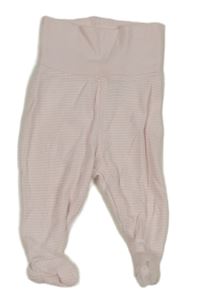 Světlerůžovo-bílé pruhované polodupky H&M