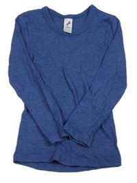 Tmavomodré melírované thermo triko C&A