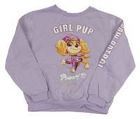 Levandulová mikina s PAW PATROL - Skye H&M