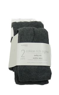 Nové - 2x - Tmavošedé melírované punčocháče St. Bernard