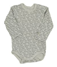 Bílé body s nápisy 