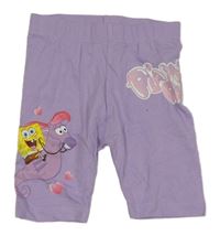 Fialové legínové kraťasy so SpongeBobem PEPCO