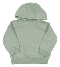 Mentolová oversize mikina s vreckom a kapucňou F&F