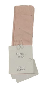 Nové - světlerůžové punčocháče Next