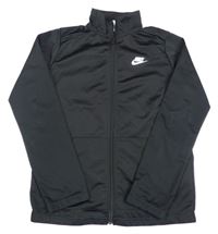 Černá propínací sportovní mikina s logem Nike