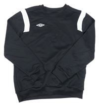 Čierno-biela športová mikina s logom UMBRO