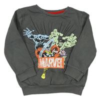 Šedá mikina Avengers s logom Marvel