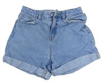 Modré mom rifľové kraťasy Denim Co.