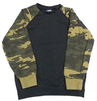 Černo-army mikina Studio