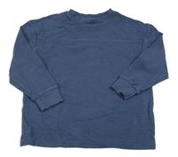 Tmavomodrá rebrovaná mikina zn. F&F