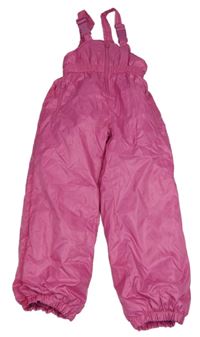 Tmavorůžové šusťákové laclové oteplovačky Kiki&Koko