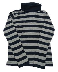 Tmavomodro-sivý pruhovaný rolák Lupilu