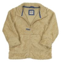 Béžová chlpatá prepínaci mikina Mini Boden