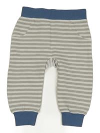 Sivo-biele pruhované tepláky Lupilu